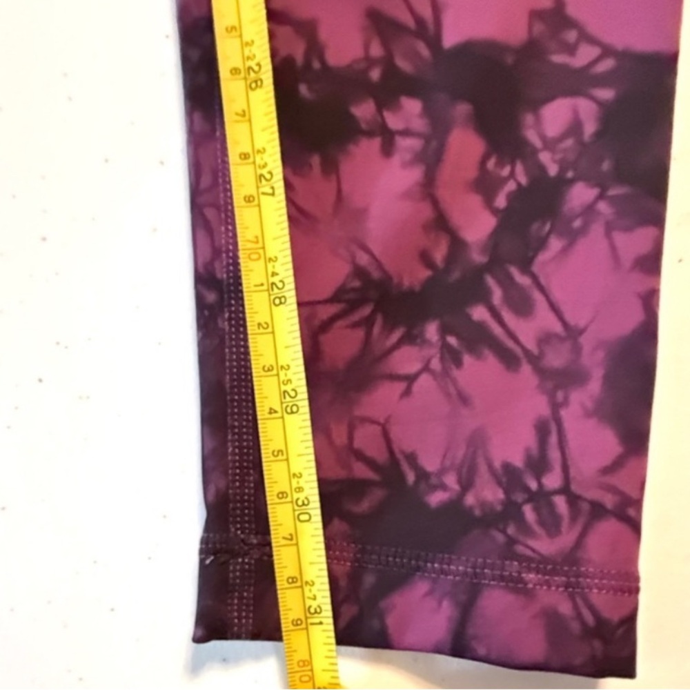 Lululemon -Wunder Under Pant (Hi-Rise)- Shibori Darkest Magenta Black - 10 - EUC - Picture 13 of 15